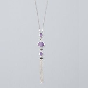 Jade Fringe Pendant Necklace